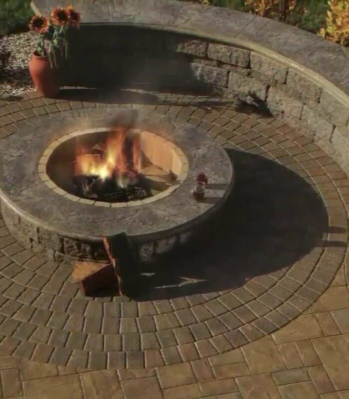 Fire pit installation